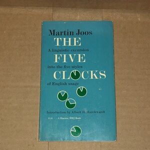 BOOK: The Five Clocks By Martin Joos